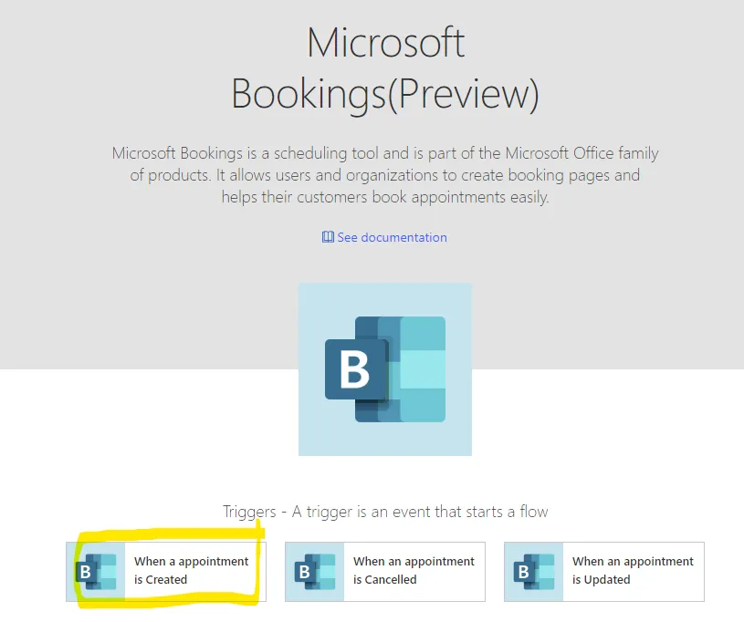 Create a Flow trigger when an appointment is created in Microsoft Bookings